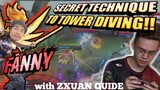 FANNY BEGINNER GUIDE 2020| MOBILE LEGENDS BASIC TUTORIAL | Tower Dive
