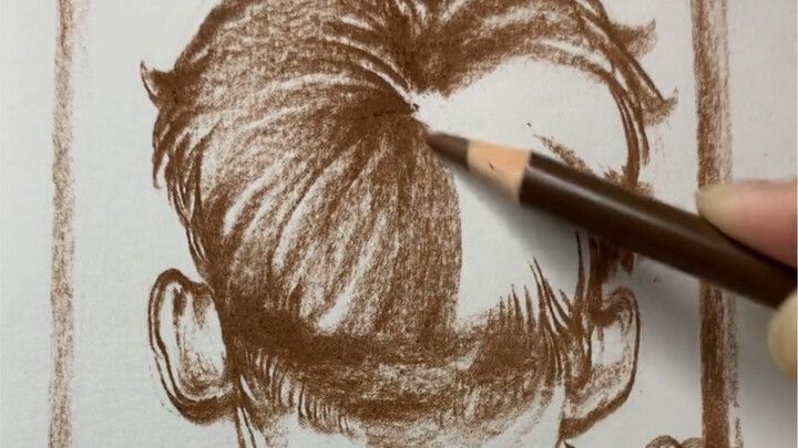 Original-speed sketch — isn’t the sound of a pencil so soothing?