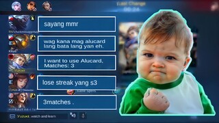 ALUCARD 7 YEARS OLD PRANK 3 MATCHES AUTO PICK | MLBB