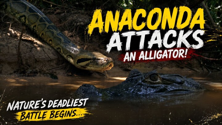 Deadly Attack - Anaconda vs Alligator! 🤯🌏