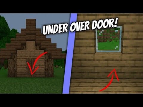 How to make UNDER OVER Door in Minecraft