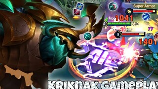เกมเพลย์ Kriknak Jungle Pro นี่คือความเสียหายต่อเนื่องหนึ่งนัด Arena of Valor Liên Quân mobile
