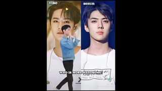 Yibo vs Sehun 🦁🐰 #wangyibo #xiaozhan #bjyx #yizhan 💚❤️