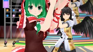 【東方MMD】早苗＆雛＆椛＆にとり＆文でponponpon