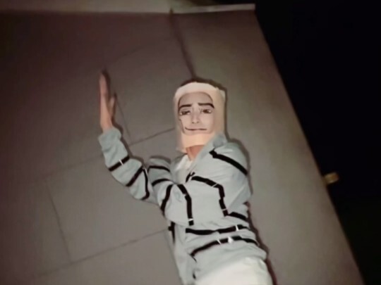 Cardboard Box Person Dance