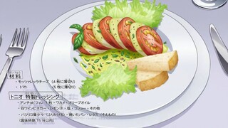 【JOJO】How to make salad with mozzarella cheese and tomatoes? 🎶🕺🥗