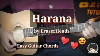 Harana - EraserHeads Guitar Chords (Guitar Tutorial) (Easy Guitar Chords)