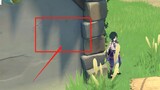 Genshin Impact: Found the easter egg hidden on the wall!