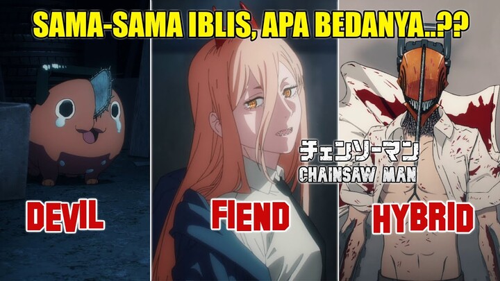 Apa Perbedaan Devil,Fiend (Majin) & Hybrid Dalam Anime Chainsawman..?? | Ini Penjelasannya...