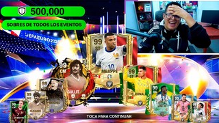 😱 ¿QUE PASA SI GASTAS 500,000 PUNTOS COMPETITIVOS en SOBRES ILIMITADOS de DIVISION RIVALS FC MOBILE?