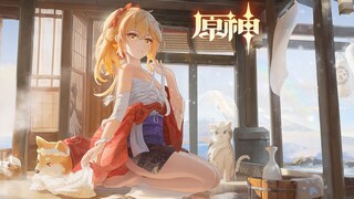 【原神】宵宫新皮肤！超美散发宵宫——「温泉暖乡」【散发版】