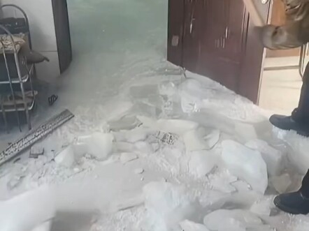 This is what happens when you don’t turn off the faucet in winter!!!!