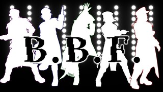【MMD】鬼滅の刃　㊗実弥さんお誕生日記念　21歳組と煉獄さん宇髄さんで「B.B.F.」