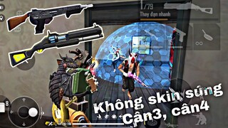 [Free Fire] Solo Squad Không Skin Súng, Kỹ Năng Di Chuyển Nghe Tiếng Chân, Cân3 Cân4 Cực Đỉnh