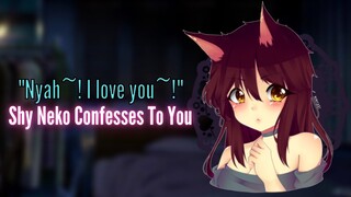 {ASMR Roleplay} Shy Neko Confesses To You {F4A}
