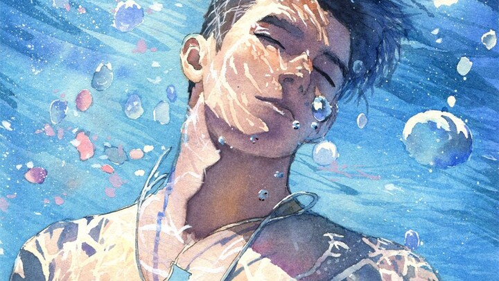 [Watercolor Portrait] This Is the Cooling Art Perfect for a 40°C Summer