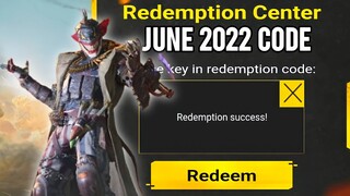 NEW REDEMPTION CODE FOR JUNE 2022 in GARENA COD MOBILE