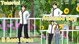 3 Best Attitude Boy Pose Tutorial 🌸✨ : Sakura School Simulator