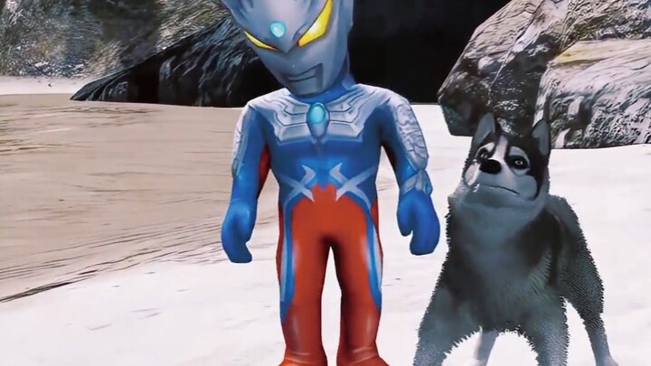 Anak anjing menyelamatkan Ultraman!