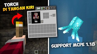 Cara Memegang Torch Di Tangan Kiri Mcpe 1.18 - Smart Lighting V3