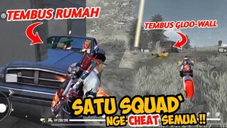 TERCYDUK SATU SQUAD CHEATER SEMUA | Free Fire Indonesia