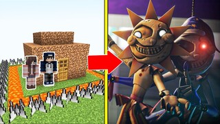 SUN Vs MOON FNAF Security Breach Tấn Công Nhà Được Bảo Vệ Bởi bqThanh và Ốc Trong Minecraft