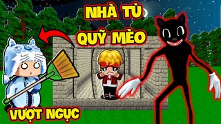 KHANGG THỬ THÁCH 24H VƯỢT NGỤC NHÀ TÙ KINH DỊ CỦA QUỶ MÈO HOẠT HÌNH TRONG MINI WORLD CÙNG MEOWPEO