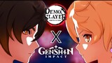 OP 『Demon Slayer』được Remake bởi Genshin Impact thì sẽ như thế nào ?