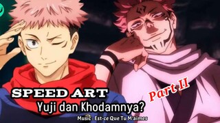 Coloring Itadori dan Khodamnya PART 2 || SpeedArt Jjk