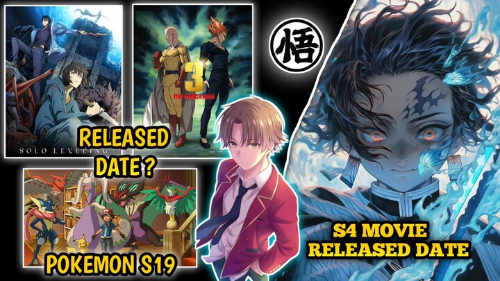 Good News Anime Updates || OPM S3👊, JJK S3🌟, Classroom OF Elite Season 3 Release Date ? || #anime