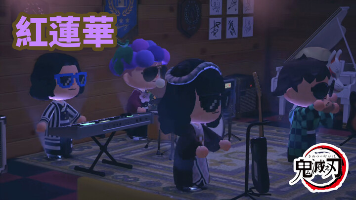 Tanjiro bertemu Animal Crossing, band lego memainkan OP Demon Slayer