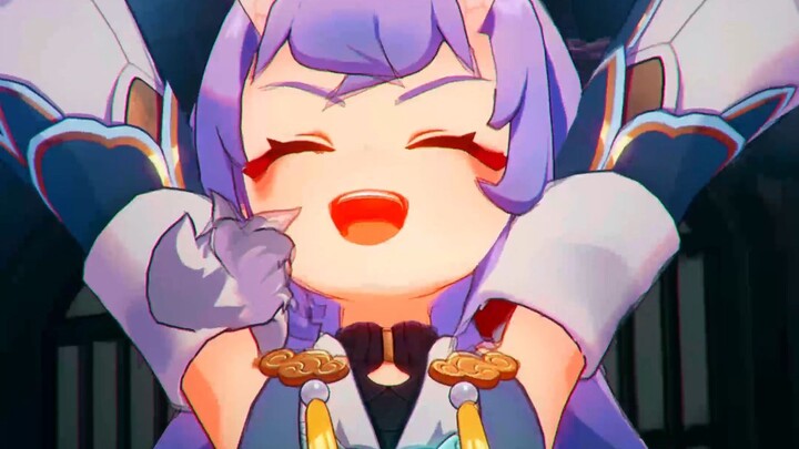 Bai Lu juga berpikir sama seperti si kucing kecil: aku ingin tumbuh lebih tinggi #HonkaiImpactStarRa