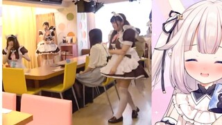 Cô gái Nhật Bản lần đầu tiên đến tiệm giúp việc Akihabara và phát hiện ra tất cả mọi người đều là ng