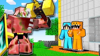 Pigman ซอมบี้กลายพันธุ์ VS บ้าน Minecraft ที่ปลอดภัยที่สุด