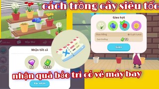 PLAY TOGETHER | hướng dẫn cách trồng hoa siêu tốc - nhận quà bảo trì play together