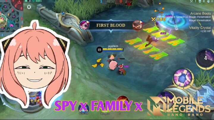 ANYA FORGER OF SPY X FAMILY 😲 IN MOBILE LEGENDS