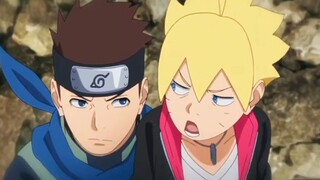 Boruto menyebut Konohamaru sebagai saudara laki-laki dan saudara perempuan Hanabi. Hubungan ini sung