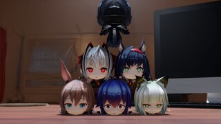 【明日方舟MMD】电脑桌上的大头娃娃