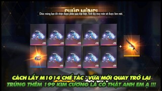 Free Fire| Hướng dẫn cách lấy M1014 chế tác - Trúng thêm 199 kim cương là có thật