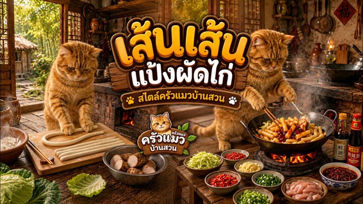 Noodles  meow เมนูเส้นของเจ้าส้ม
