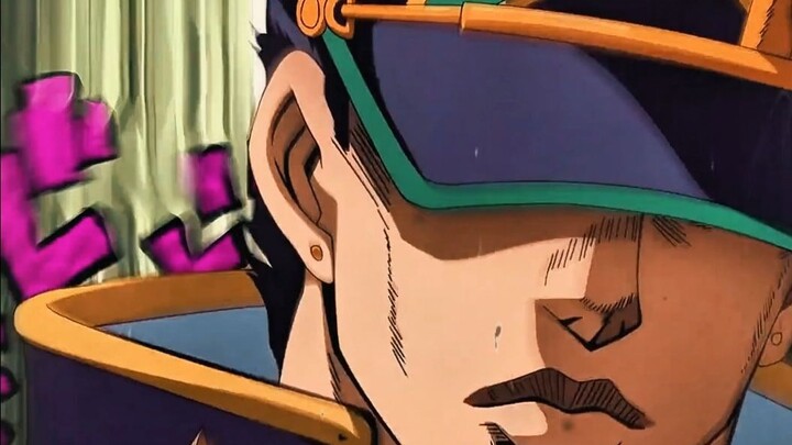 "The invincible Jotaro finally fell"