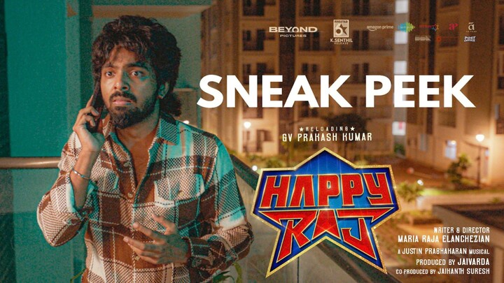 Happy Raj (2026) Sneak Peek Tamil 4K - GV Prakash, Sri Gouri Priya, Justin Prabhakaran, Maria Elan