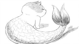 ⚡《小美人鱼》但是猫咪版