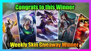 Weekly Skin Giveaway Winner (9th Week)