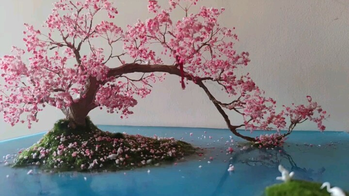 [Miniature Scene] A Blooming Peach Tree