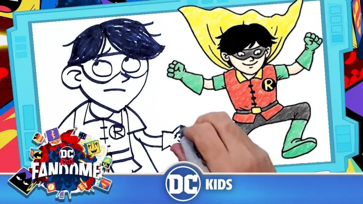 Learn How to Draw Robin! from DC Kids FanDome | DC Kids