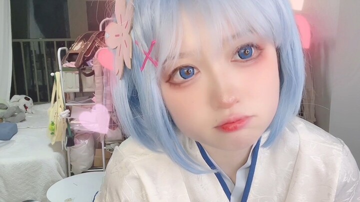 This little round face Rem is too cute!