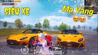 PUBG Mobile | Lần Đầu Trải Nghiệm Cực Phẩm Siêu Xe Mạ Vàng + SET Đồ Bươm Bướm 😛