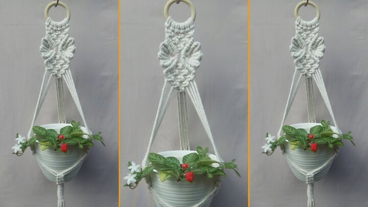 DIY Macrame Plant Hanger Leaves Design | Plant Hanger Leaf