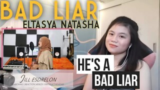 Eltasya Natasha - Bad liar (COVER) I FILIPINA REACTION